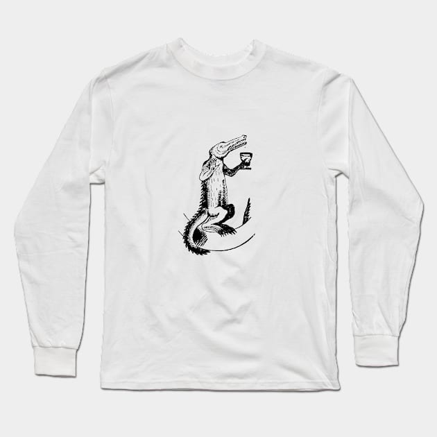 Crocodrunk Long Sleeve T-Shirt by OpsimathArt